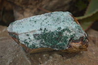 Natural Drusy Coated Chrysocolla & Malachite Dolomite Specimens x 3 From Likasi, Congo