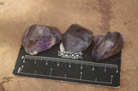 Natural Smokey Window Amethyst Crystals  x 35 From Chiredzi, Zimbabwe