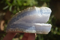 Natural Blue Lace Agate Geode Specimens  x 6 From Nsanje, Malawi