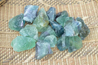 Natural Selected Watermelon Fluorite Cobbed Pieces x 30 From Uis, Namibia - TopRock