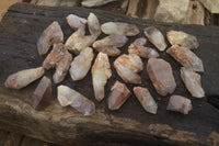 Natural Red Hematoid Quartz Crystals x 35 From Karoi, Zimbabwe