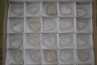 Polished Small Girasol Pearl Quartz Hearts  x 20 From Ambatondrazaka, Madagascar - Toprock Gemstones and Minerals 