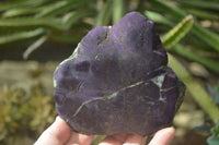 Polished One Side Polished Purpurite Free Forms x 3 From Erongo, Namibia