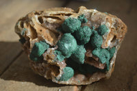 Natural Rare Ball Malachite On Drusy Quartz & Dolomite Specimens x 2 From Kambove, Congo