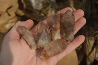 Natural Red Hematoid Quartz Crystals x 35 From Karoi, Zimbabwe