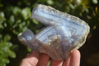 Natural Blue Lace Agate Geode Specimens  x 6 From Nsanje, Malawi