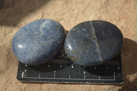 Polished Blue Lazulite Palm Stones  x 12 From Madagascar - Toprock Gemstones and Minerals 