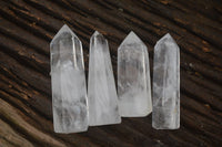 Polished Clear Quartz Crystal Points x 12 From Madagascar