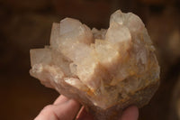 Natural Cascading Smokey Quartz Clusters x 3 From Luena, Congo