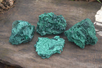 Natural Chatoyant Silky Malachite Specimens  x 4 From Kasompe, Congo - Toprock Gemstones and Minerals 