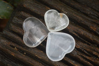 Polished Small Girasol Pearl Quartz Hearts  x 20 From Ambatondrazaka, Madagascar - Toprock Gemstones and Minerals 