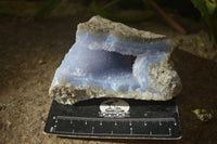 Natural Blue Lace Agate Geode Specimens  x 6 From Nsanje, Malawi