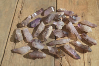 Natural Skeletal Amethyst Crystals  x 35 From Chiredzi, Zimbabwe