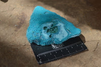 Natural Blue Chrysocolla On Silky Malachite Matrix Specimens x 2 From Kulukuluku, Congo - Toprock Gemstones and Minerals 