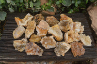 Natural Limonite Quartz Clusters x 24 From Solwezi, Zambia