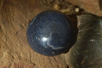 Polished Blue Lazulite Palm Stones  x 12 From Madagascar - Toprock Gemstones and Minerals 