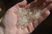 Polished Mini Craft Clear Quartz Tumble Stones - Sold per 500 g - From Mozambique