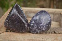 Polished Purple Lepidolite Standing Free Forms  x 6 From Zimbabwe - Toprock Gemstones and Minerals 