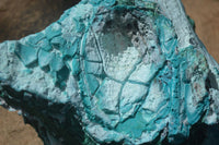 Natural Blue Chrysocolla On Silky Malachite Matrix Specimens x 2 From Kulukuluku, Congo - Toprock Gemstones and Minerals 