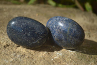 Polished Blue Lazulite Palm Stones  x 12 From Madagascar - Toprock Gemstones and Minerals 