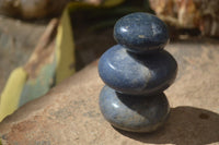 Polished Blue Lazulite Palm Stones  x 12 From Madagascar - Toprock Gemstones and Minerals 