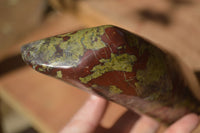 Polished  Dragon Bloodstone Standing Free Form  x 1 From Southern Africa