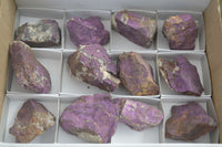 Natural Metallic Purpurite Cobbed Specimens  x 12 From Erongo, Namibia - Toprock Gemstones and Minerals 