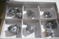 Natural Rare Silver Lead Galena Specimens  x 8 From Namibia - Toprock Gemstones and Minerals 