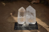 Polished Clear Quartz Crystal Points x 12 From Madagascar