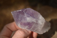 Natural Single Jacaranda Amethyst Crystals x 12 From Mumbwe, Zambia