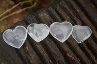 Polished Small Girasol Pearl Quartz Hearts  x 20 From Ambatondrazaka, Madagascar - Toprock Gemstones and Minerals 