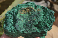 Natural Chatoyant Silky Malachite Specimens  x 2 From Kasompe, Congo - Toprock Gemstones and Minerals 