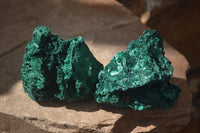 Natural Chatoyant Silky Malachite Specimens  x 4 From Kasompe, Congo - Toprock Gemstones and Minerals 