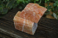 Natural New Sunset Orange Calcite Cubic Specimens  x 3 From Namibia - Toprock Gemstones and Minerals 