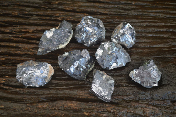 Natural Rare Silver Lead Galena Specimens  x 8 From Namibia - Toprock Gemstones and Minerals 