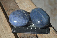 Polished Blue Lazulite Palm Stones  x 12 From Madagascar - Toprock Gemstones and Minerals 