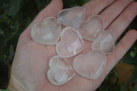 Polished Small Girasol Pearl Quartz Hearts  x 20 From Ambatondrazaka, Madagascar - Toprock Gemstones and Minerals 