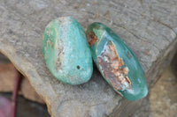 Polished XX Rare Green Chrome / Emerald Chrysoprase Free Forms   x 12 From Zimbabwe - TopRock