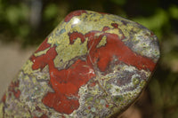 Polished  Dragon Bloodstone Standing Free Form  x 1 From Southern Africa