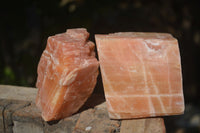 Natural New Sunset Orange Calcite Cubic Specimens  x 3 From Namibia - Toprock Gemstones and Minerals 