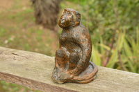 Polished Hand Carved Verdite Baboon Sculpture x 1 From Zimbabwe - TopRock