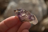 Natural Smokey Window Amethyst Crystals  x 35 From Chiredzi, Zimbabwe