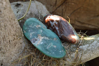 Polished XX Rare Green Chrome / Emerald Chrysoprase Free Forms   x 12 From Zimbabwe - TopRock