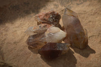 Natural Red Hematoid Quartz Crystals x 35 From Karoi, Zimbabwe