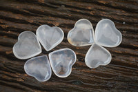 Polished Small Girasol Pearl Quartz Hearts  x 20 From Ambatondrazaka, Madagascar - Toprock Gemstones and Minerals 