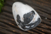 Polished Tourmalinated Quartz Standing Free Forms  x 4 From Namibia - TopRock