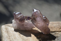 Natural Skeletal Amethyst Crystals  x 35 From Chiredzi, Zimbabwe