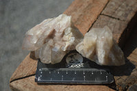 Natural White Phantom Smokey Quartz Crystal Specimens  x 12 From Luena, Congo - Toprock Gemstones and Minerals 