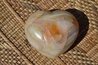 Polished Translucent Agate Hearts (Some Dendritic Features) x 6 From Madagascar - TopRock