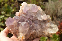 Natural Jacaranda Amethyst Quartz Clusters With Nice Clear Crystals  x 2 From Mumbwe, Zambia - TopRock